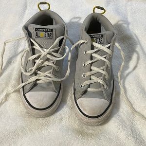 Kids size 2 gray converse all stars